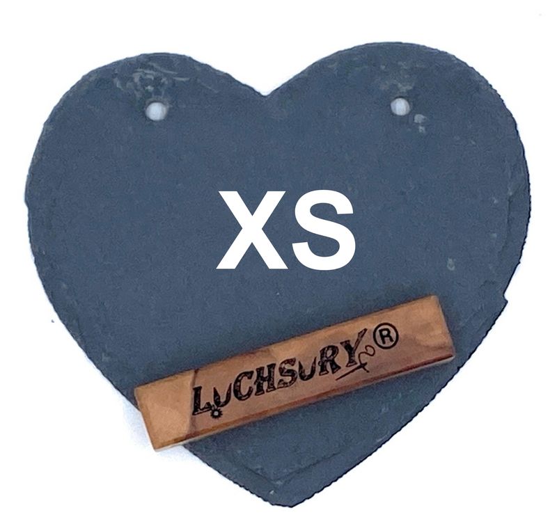 Schieferherz Personalisiert Größe XS