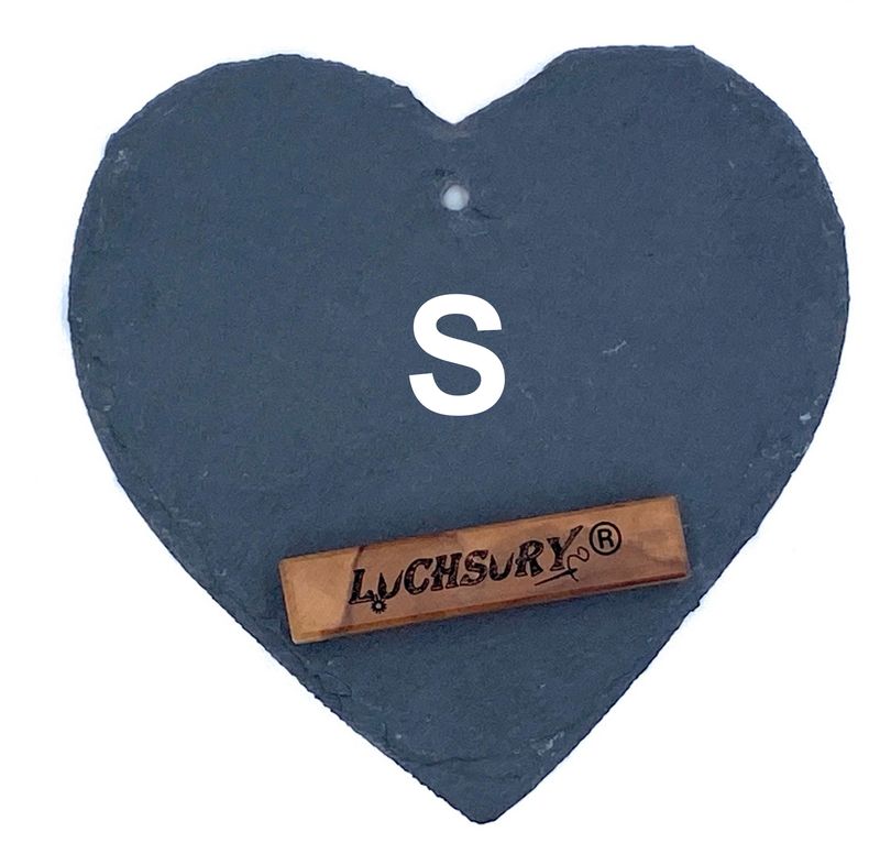 Schieferherz Personalisiert Größe S