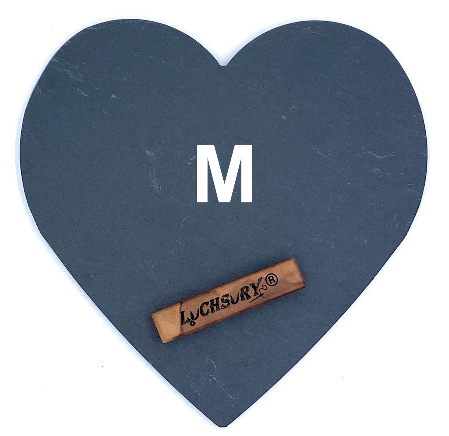Schieferherz Personalisiert Größe M