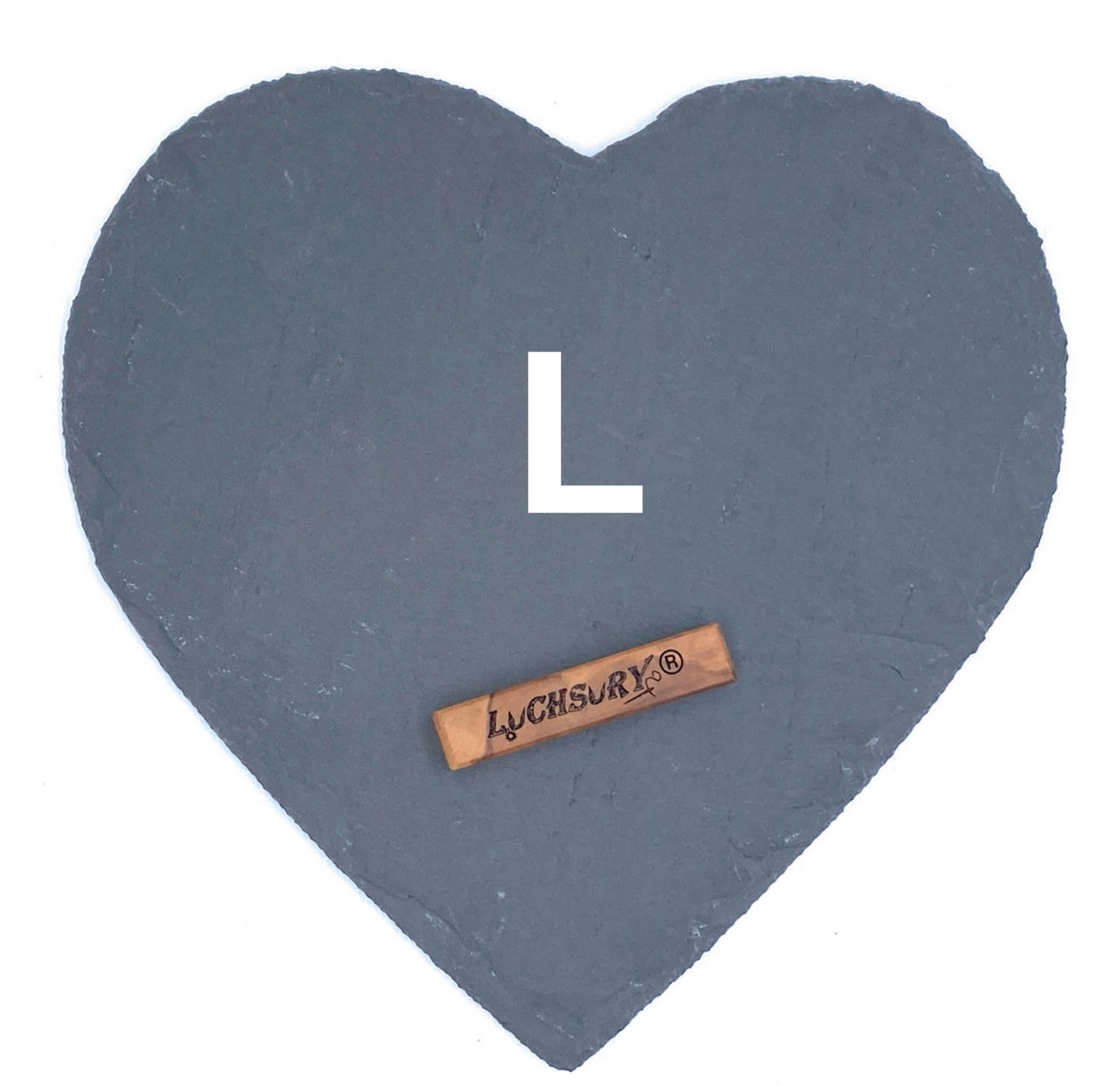 Schieferherz Personalisiert Größe L