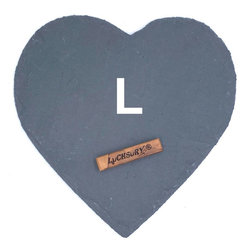 Schieferherz Personalisiert Größe L