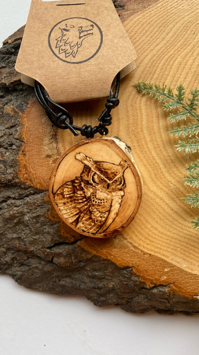 Great Horned Owl Pendant