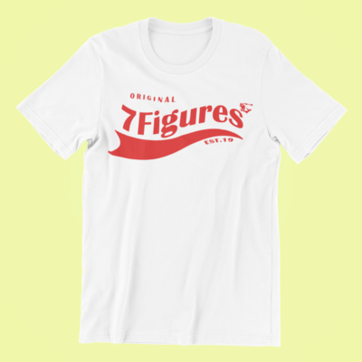 White 7Figures T Shirt