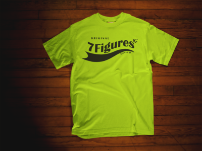 Neon Green Original 7figures T Shirt