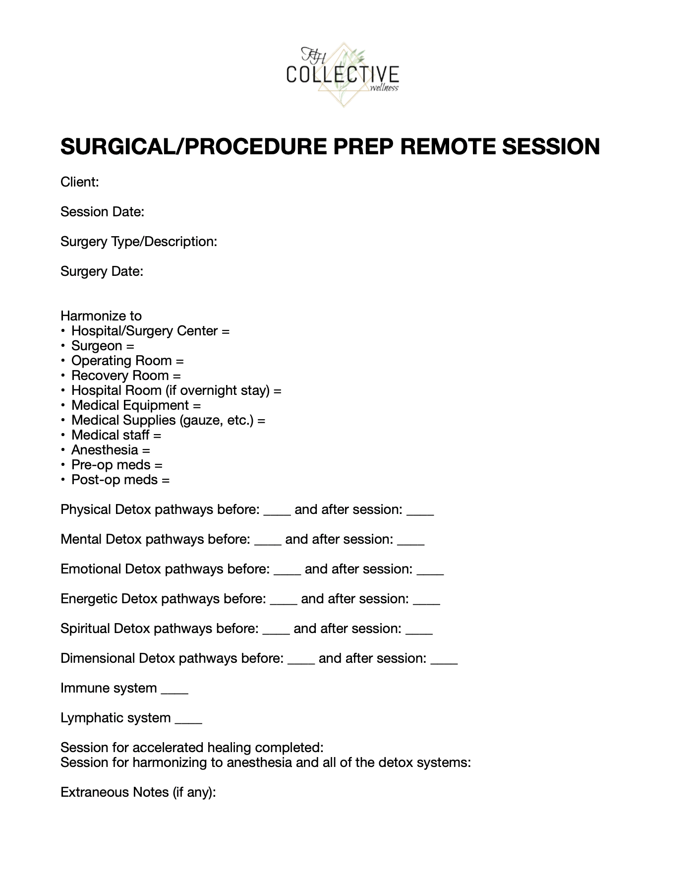 Surgical Harmonizing Prep Session by Debbie (see description/instructions)