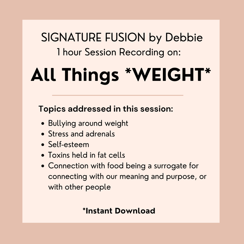 1. WEIGHT LOSS Healing/Clearing Session Recording Debbie (see description) (5/15)