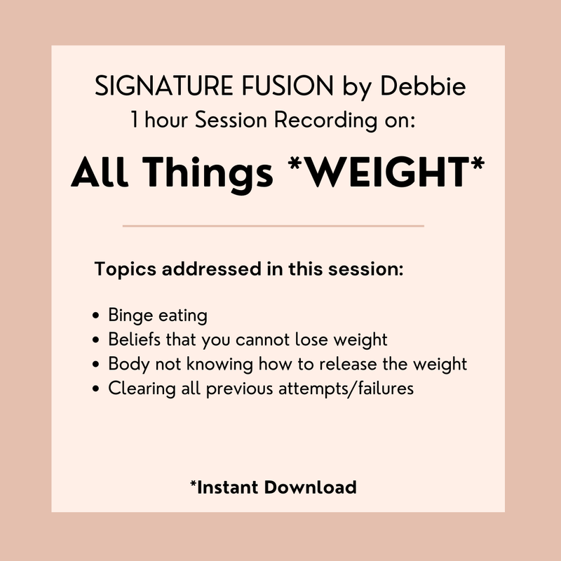 4. WEIGHT LOSS Healing/Clearing Session RECORDING (see description) (8/28)