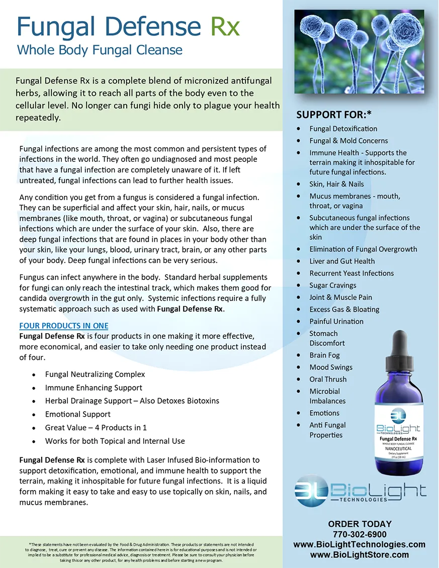 BioLight: Fungal Defense Rx  (USPS shipping included)