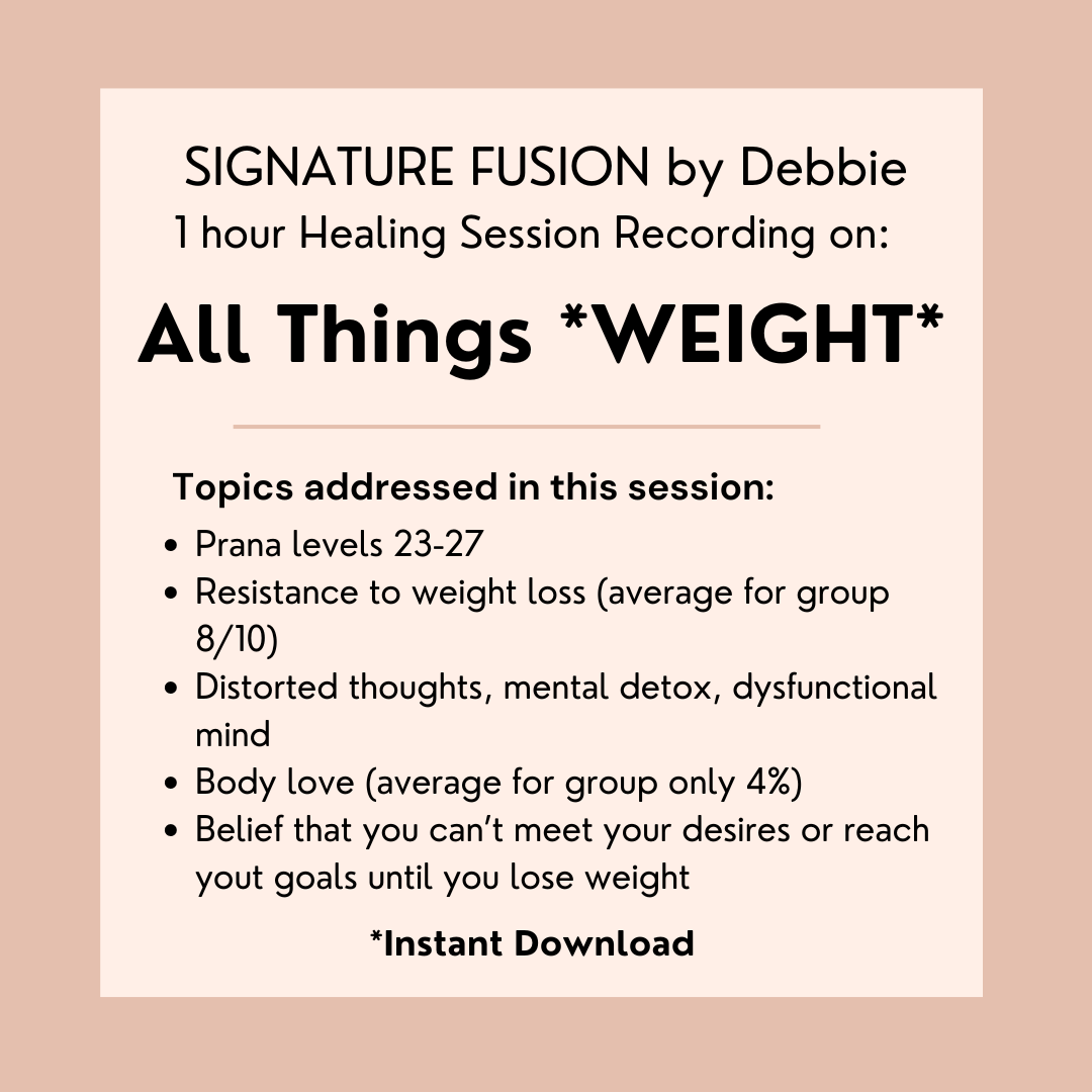 5. WEIGHT LOSS Healing/Clearing Session RECORDING (see description) (10/2)