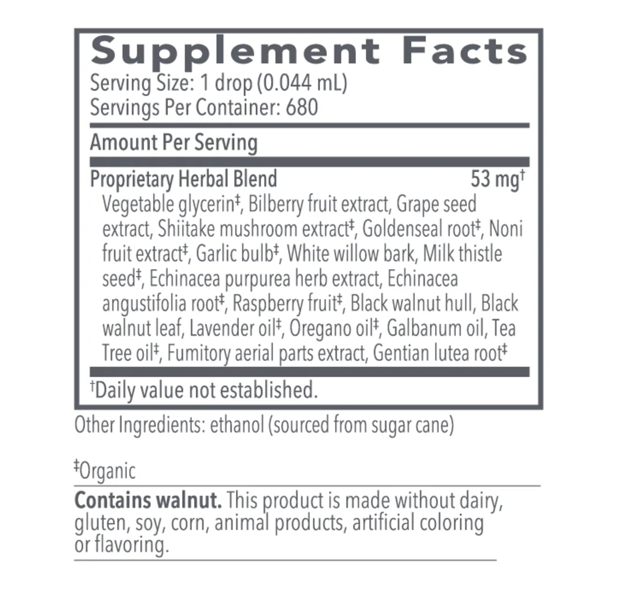 Biocidin® Liquid Broad-Spectrum Formula (price includes standard shipping)