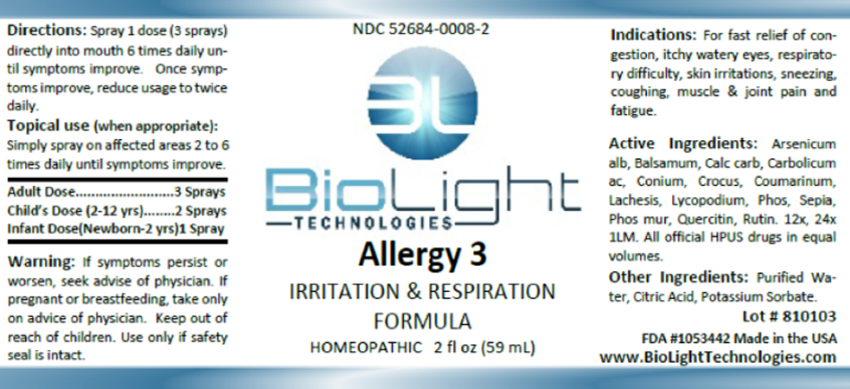 BioLight: Allergy 3  (USPS shipping included)