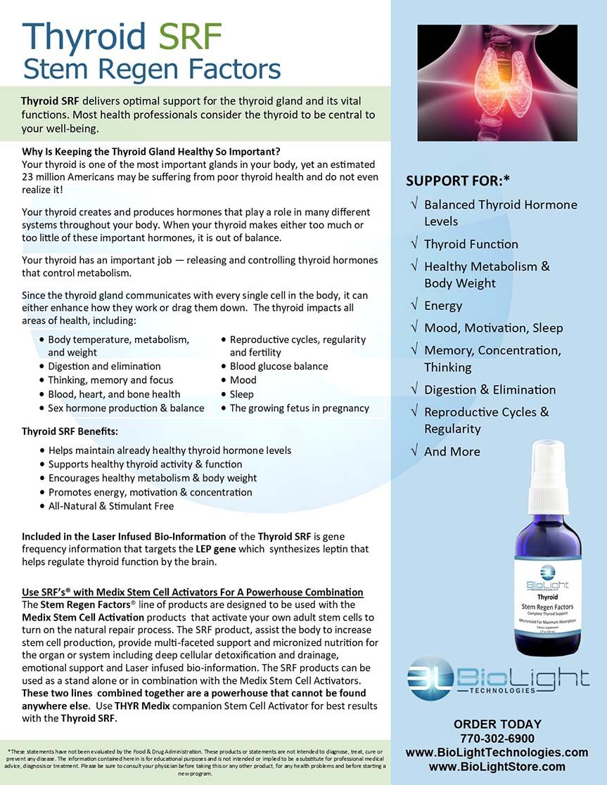 BioLight: Thyroid SRF (USPS shipping included)