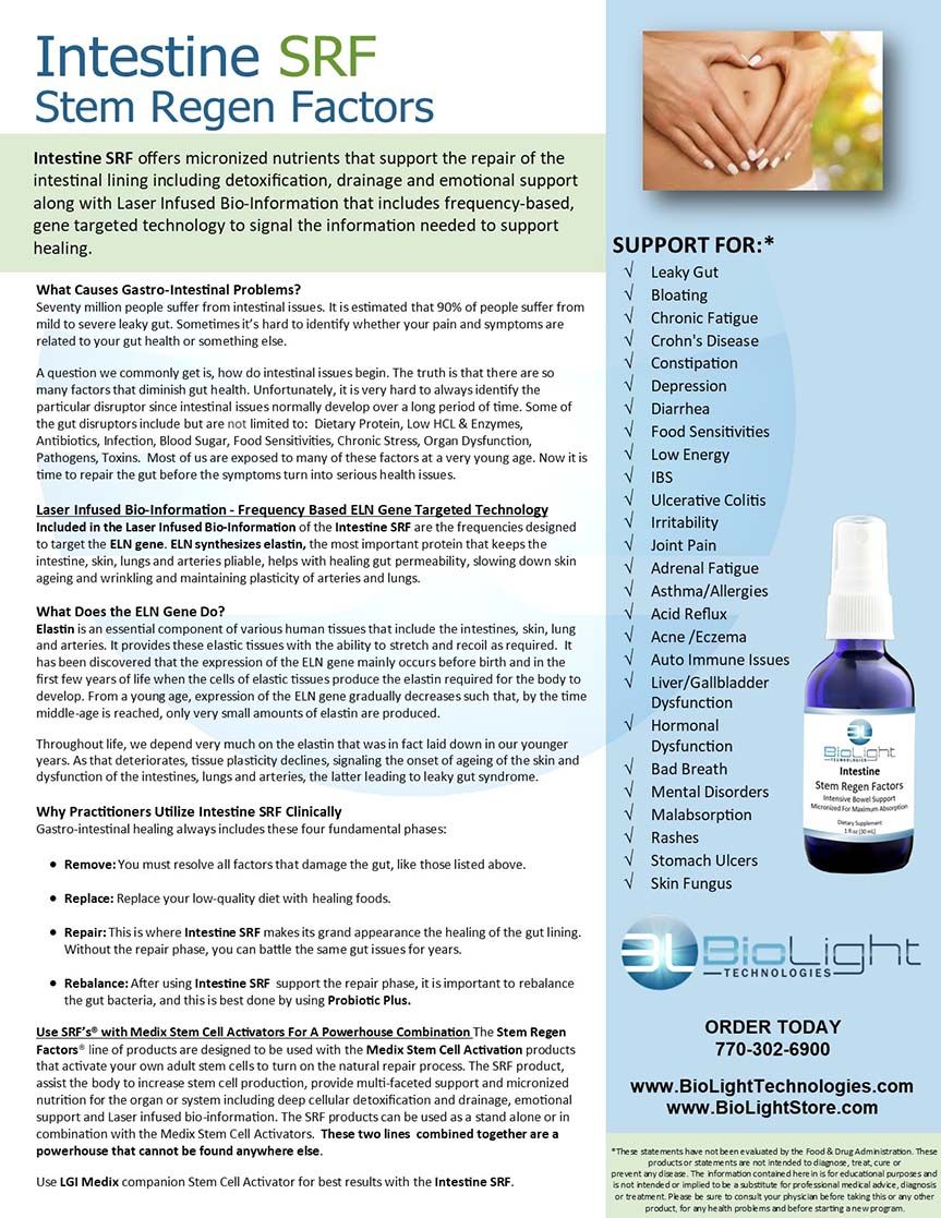 BioLight: Intestine SRF (USPS shipping included)