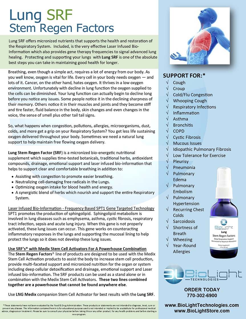BioLight: Lung SRF (USPS shipping included)