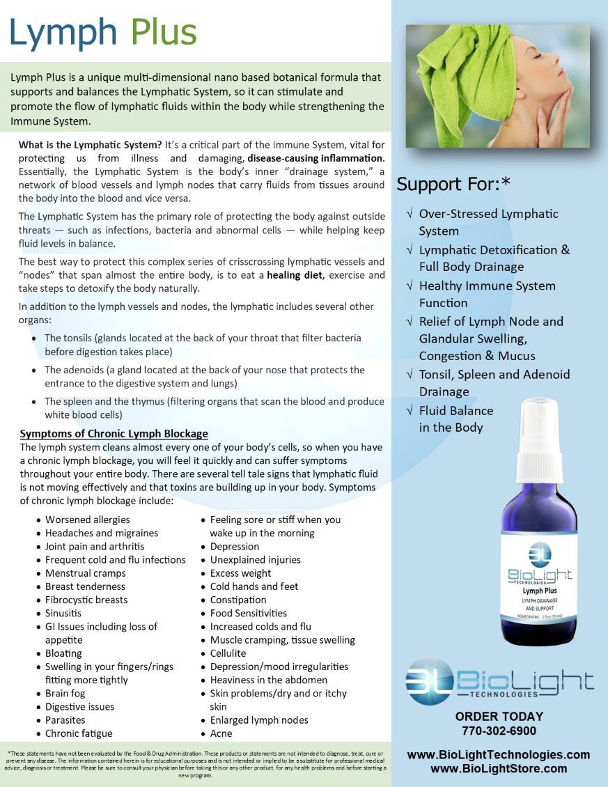 BioLight: Lymph Plus  (USPS shipping included)