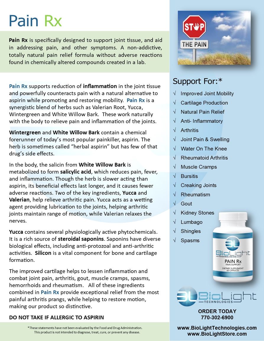 BioLight: Pain RX (USPS shipping included)