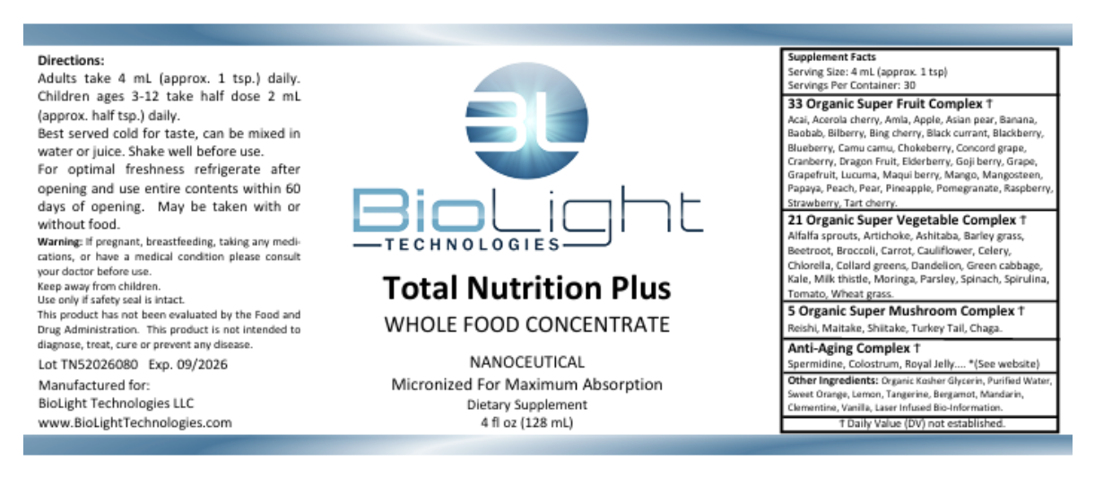 BioLight: TOTAL NUTRITION PLUS (USPS shipping included)