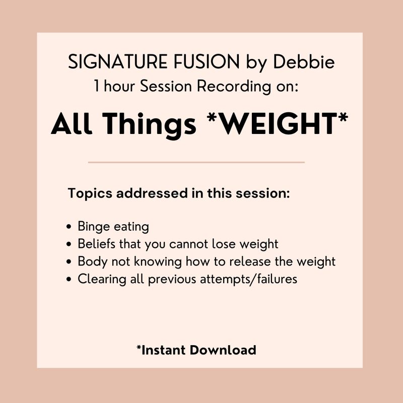 4. WEIGHT LOSS Healing/Clearing Session RECORDING (see description) (8/28)