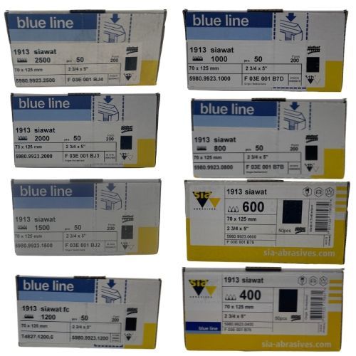 1913 SiaWat - 2 3/4" X 5" Hook N' Loop Waterproof Sandpaper