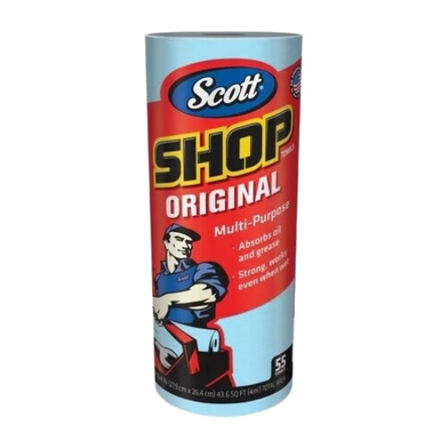 Low Lint Shop Cleaning Rag (55 sheet roll)