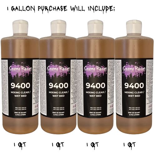 9400 Clear Mix Z- Base, Size: (4) 32 oz