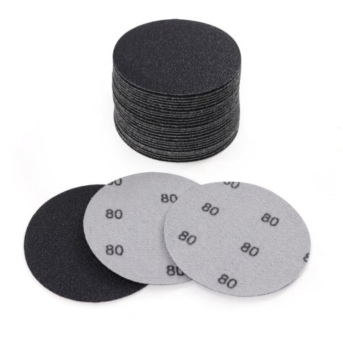 3 inch Wet/Dry Sanding Discs (30 ct.), Hook and Loop Professional Sandpaper (Wet/Dry): 80 Grit-30 Pieces