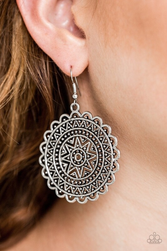 Paparazzi Be Sol Bold Silver Earrings