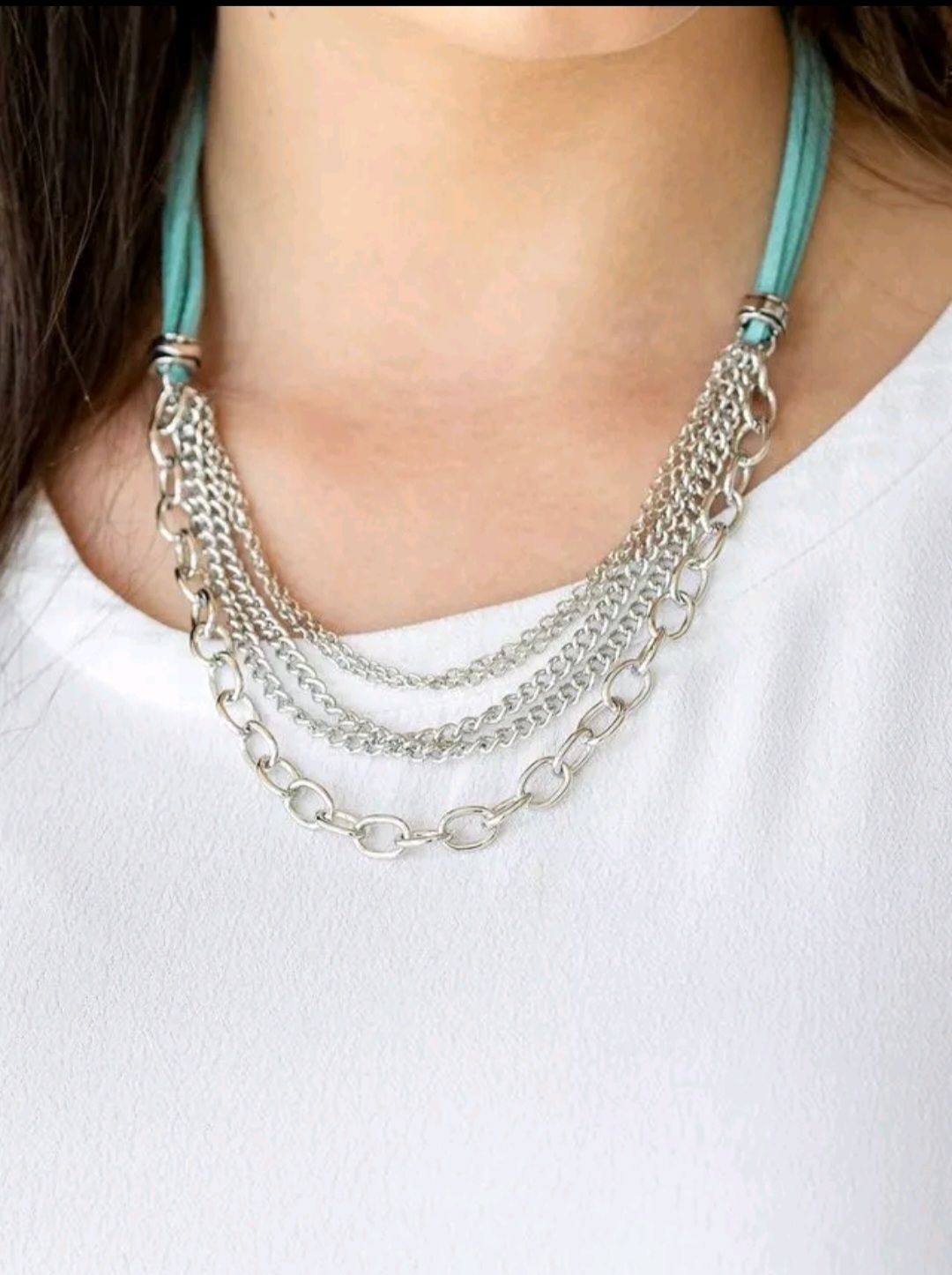 Paparazzi Free Roamer Blue Necklace/Earrings Set