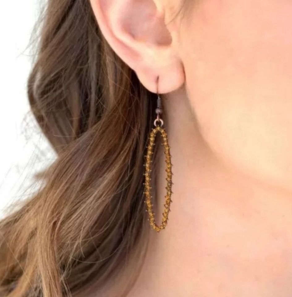 Paparazzi A Little Glow-mance Copper Earrings