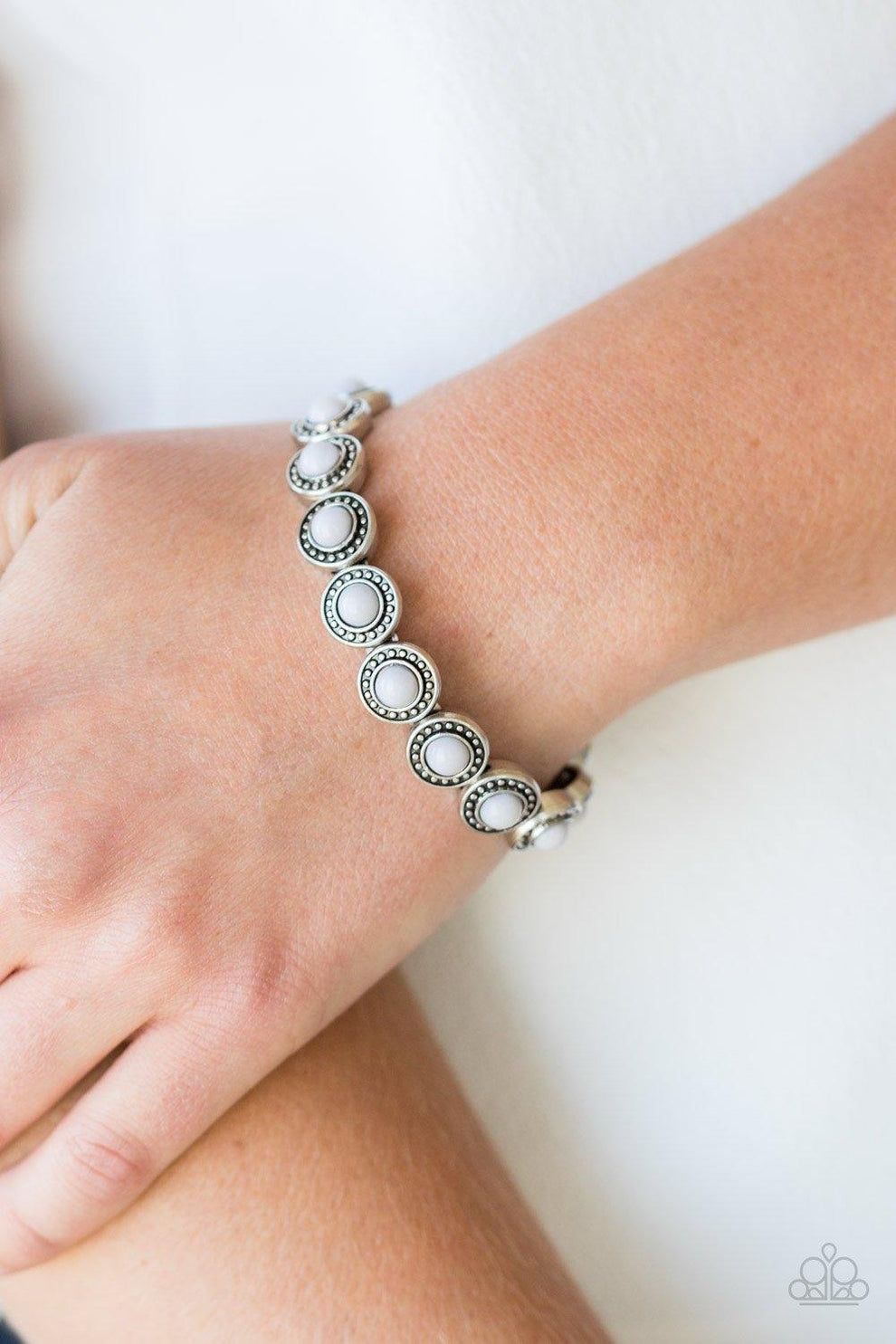 Paparazzi Globetrotter Goals Silver Bracelet