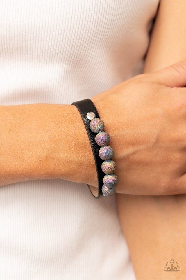 Paparazzi Saturn Safari Black Urban Bracelet