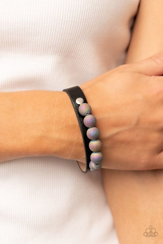 Paparazzi Saturn Safari Black Urban Bracelet