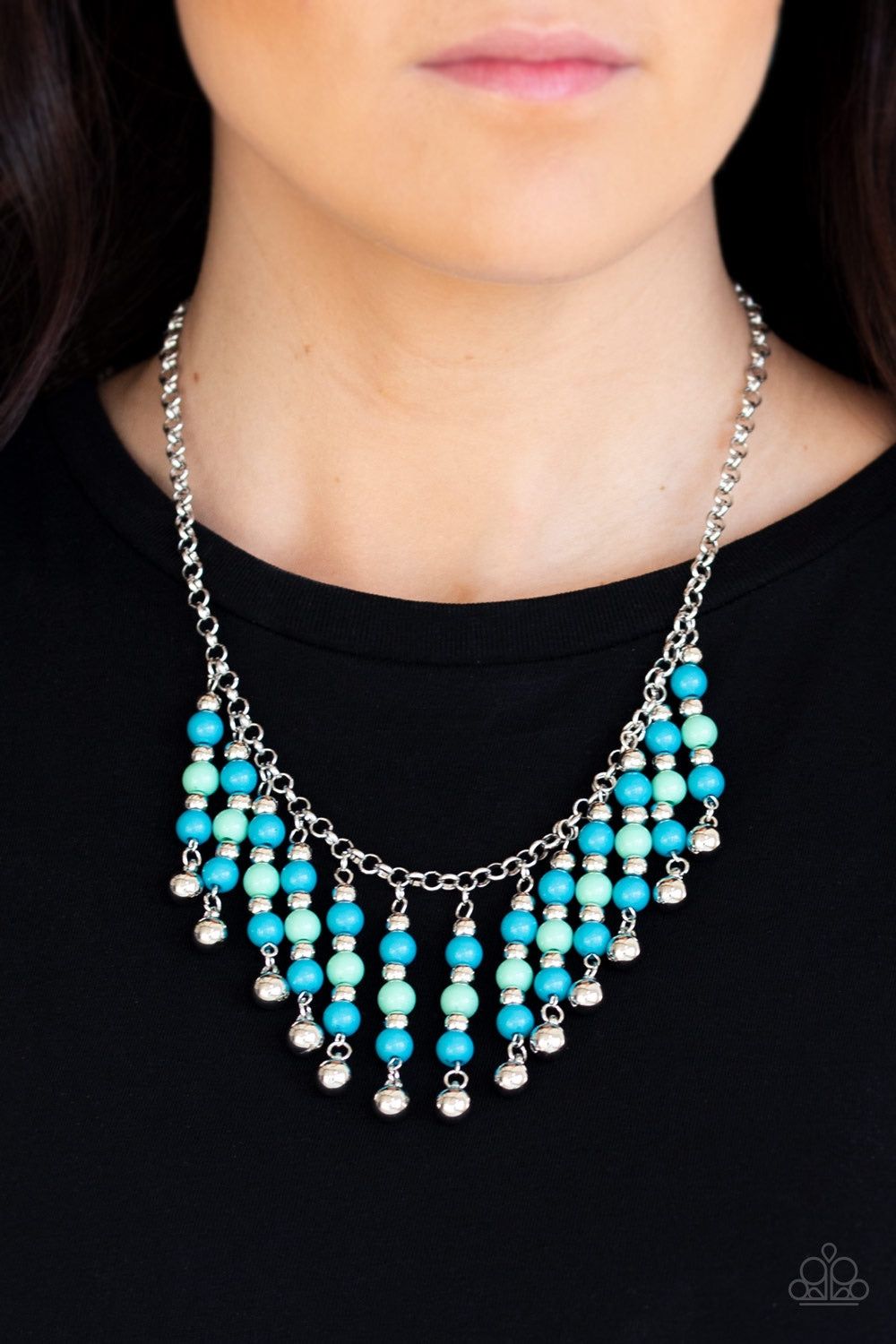 Paparazzi Your Sundaes Best Blue Necklace/Earrings Set