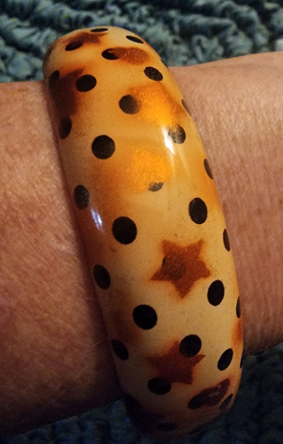Paparazzi Polka Dots &amp; Butterscotch Bracelet