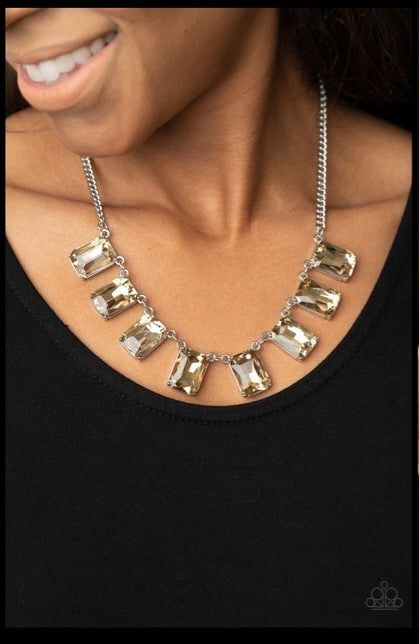 Paparazzi After Party Access Gold Necklace/Earrings Set