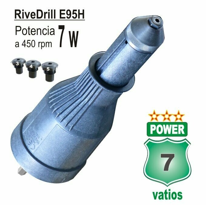RiveDrill E95H, remachadora para taladro. Precio con IVA inc.