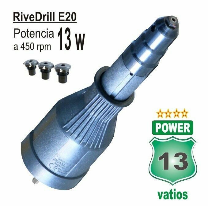 RiveDrill E20, remacahdora para taladro. Precio con IVA inc.