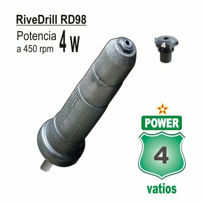 RiveDrill RD98, remachadora de bricolaje. Precio IVA inc.