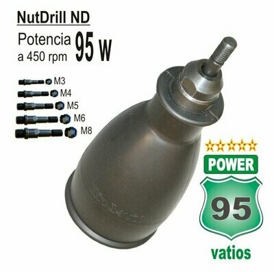 NutDrill, remachadora para taladro de insertos roscados desde M-3 a M-8. Precio con IVA inc.