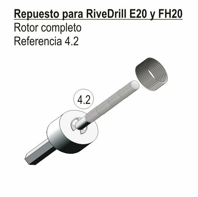 Repuesto Rotor completo para RiveDrill E20