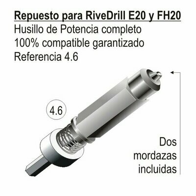 Repuesto Husillo de potencia completo para RiveDrill E20