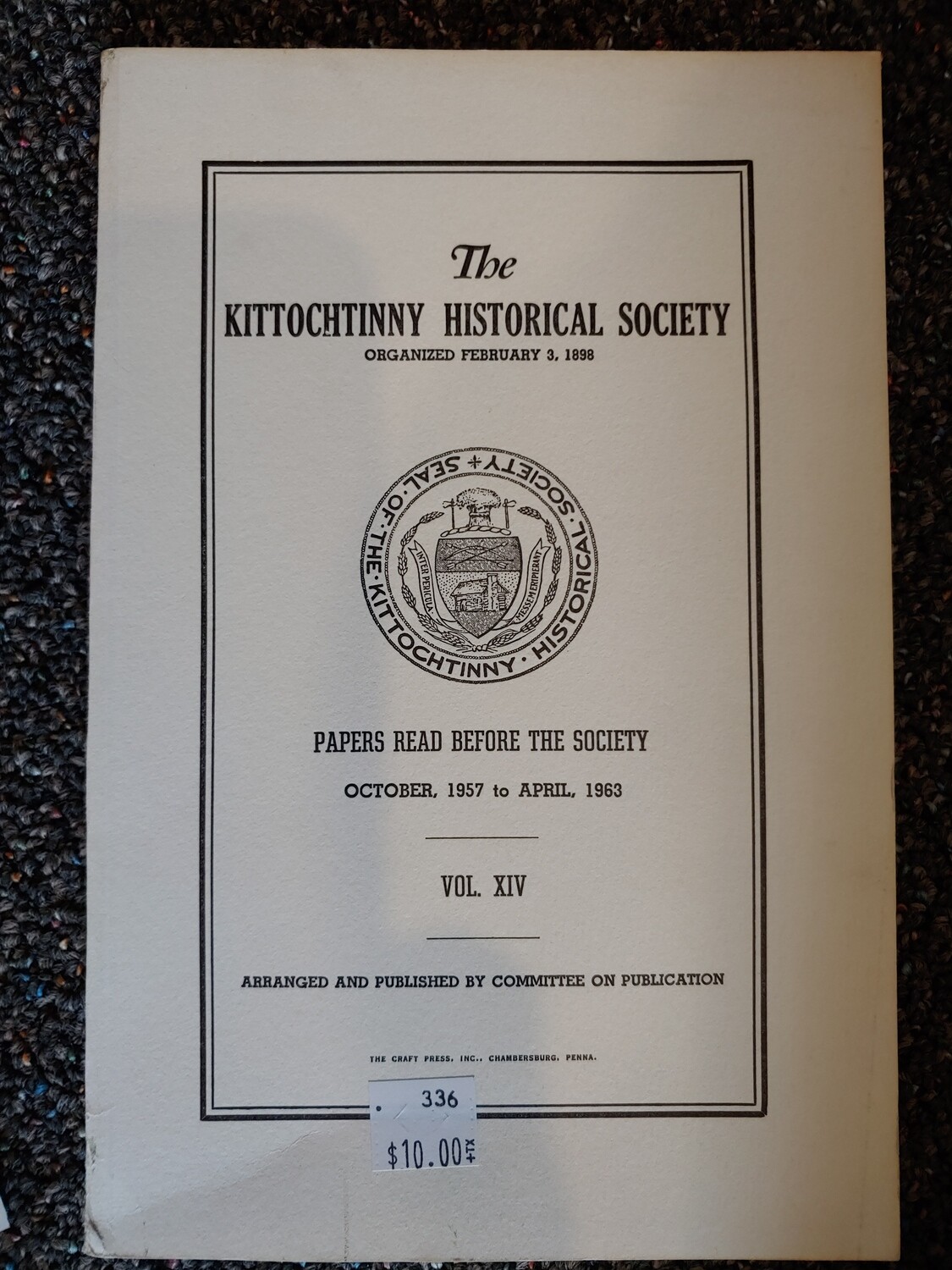 Kittochtinny Historical Society Volume XIV