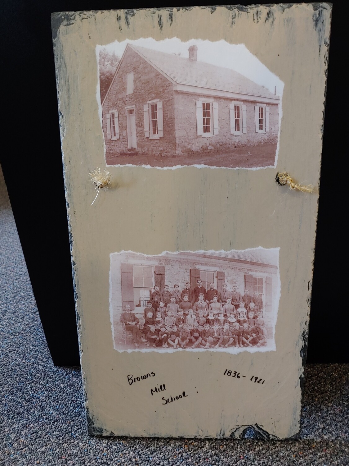 Slate Tiles Brown's Mill School with Pictures