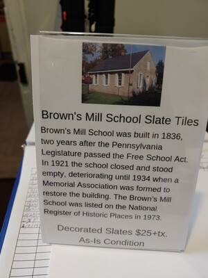 Slate Tiles Brown's Mill School with Pictures