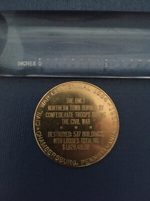 Burning of Chambersburg Coin