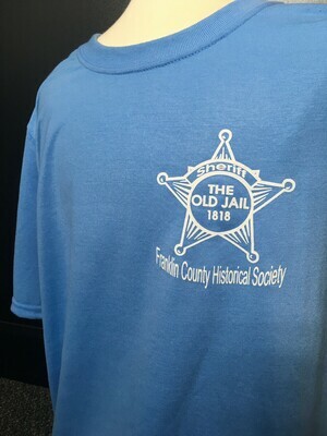 Tee Shirt "The Old Jail 1818" Blue (L)