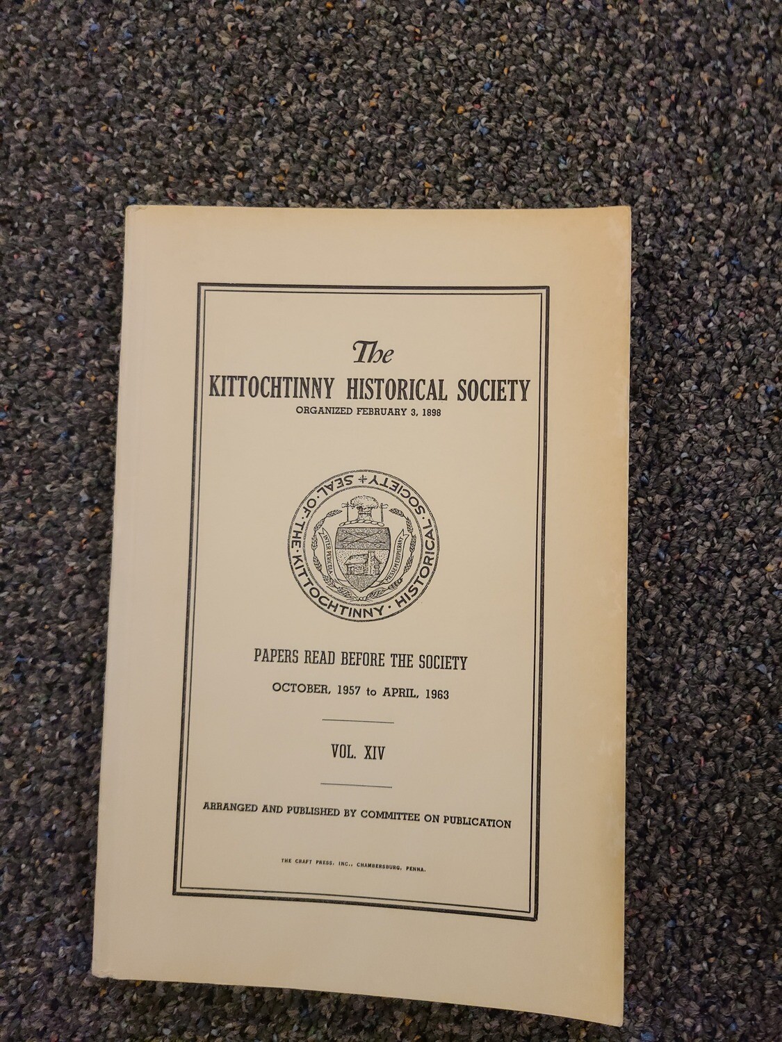 Kittochtinny Historical Society Papers XIV - Vol 14 - USED 