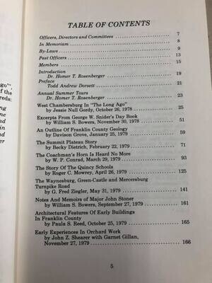 Kittochtinny Historical Society Papers XVII - Journal Vol 17 USED