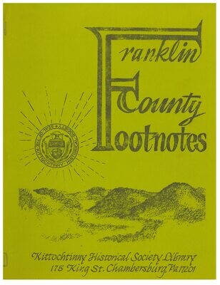 Franklin County Footnotes 1982 Vol. 3 No. 1