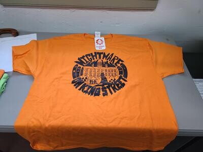 Haunted Jail T Shirt XL Orange